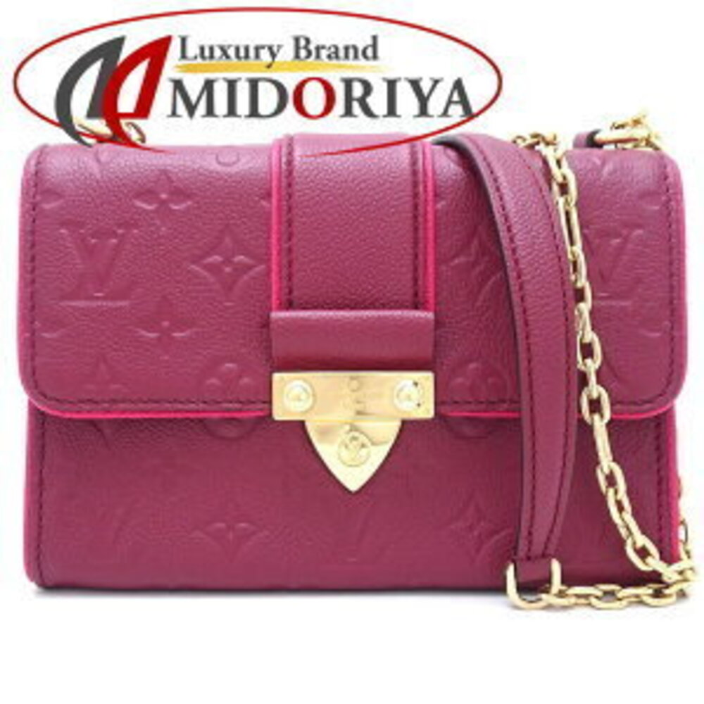 LOUIS VUITTON Saint Sulpice Shoulder Bag Empreinte Bordeaux Red